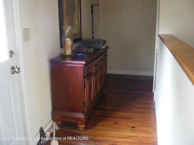 1002 Water St, Eaton Rapids, MI 48827 - corridor featuring wood finished floors