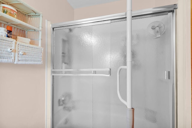bathroom with an enclosed shower
