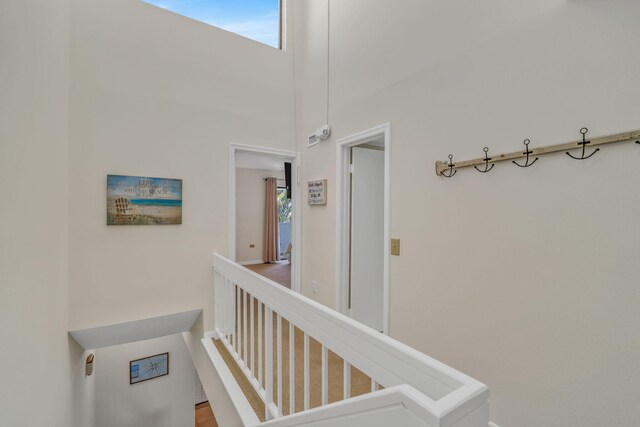 601 Ocean Dr Unit 414D, Key Colony, FL 33051 - hall with an upstairs landing