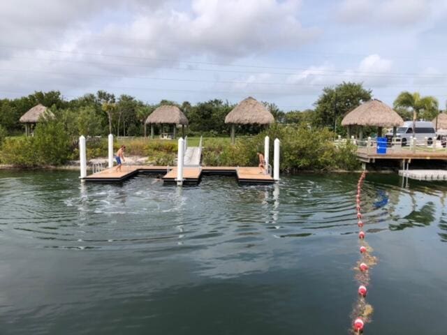 231 Pelican Ln, Big Pine, FL 33043 - view of dock with a water view