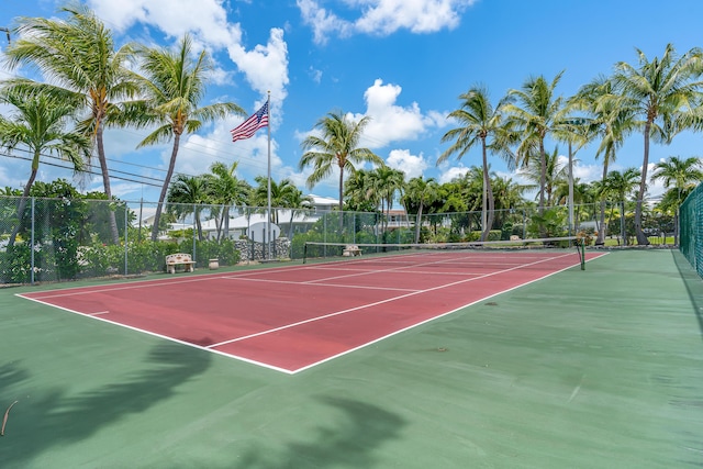 view of sport court with fence and community basketball court