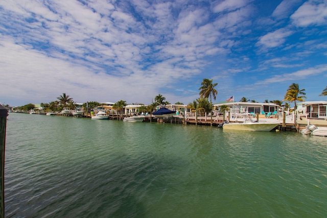 461 3rd St, Key Colony, FL 33051 - water view with a dock