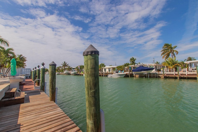 461 3rd St, Key Colony, FL 33051 - dock featuring a water view