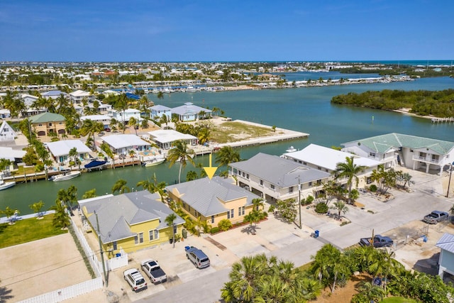 461 3rd St, Key Colony, FL 33051 - aerial view of residential area with a nearby body of water
