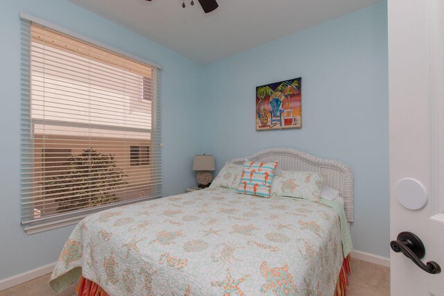 461 3rd St, Key Colony, FL 33051 - carpeted bedroom with baseboards and a ceiling fan