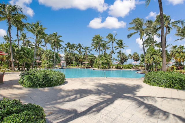 community pool featuring a patio