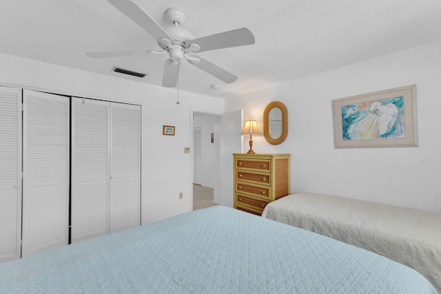 5019THST & St, Key Colony, FL 33051 - bedroom with a closet and ceiling fan