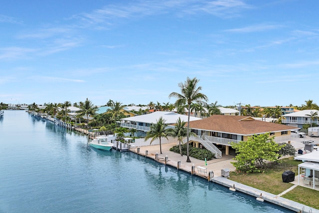5019THST & St, Key Colony, FL 33051 - water view with a dock and stairs