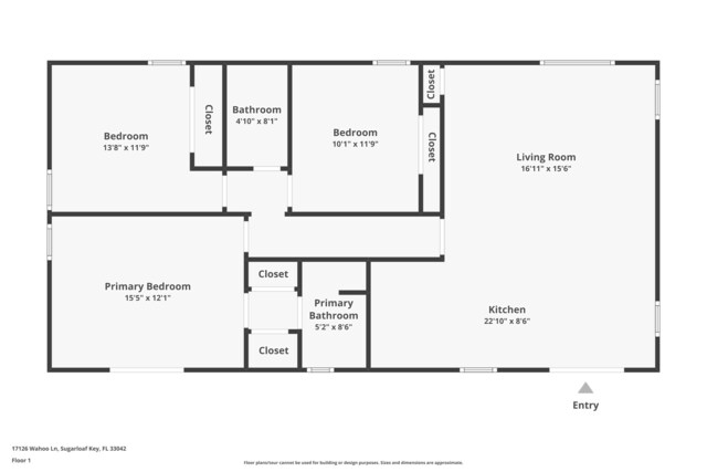 17126 Wahoo Ln, Sugarloaf, FL 33042 - room layout