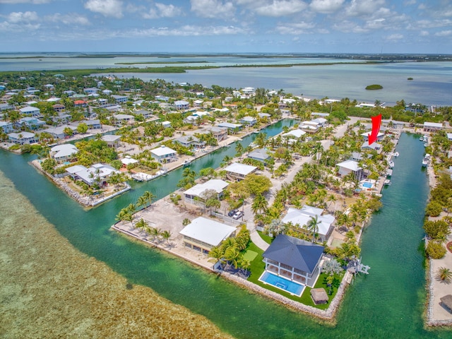17126 Wahoo Ln, Sugarloaf, FL 33042 - aerial view of residential area featuring a large body of water