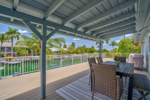 17126 Wahoo Ln, Sugarloaf, FL 33042 - deck featuring a water view