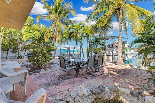 view of patio / terrace featuring outdoor dining space