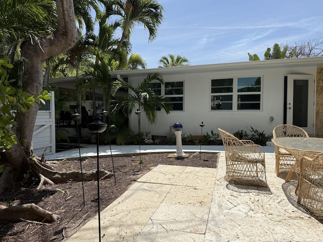 view of patio with outdoor dining space