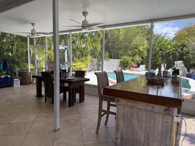 view of sunroom / solarium