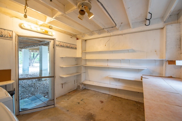 view of basement