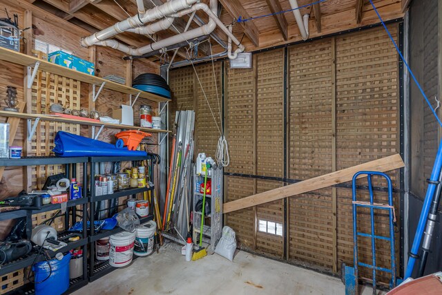 view of storage room