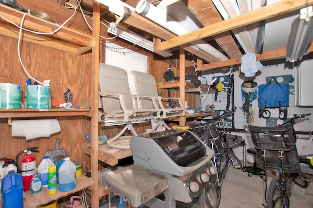 view of storage room