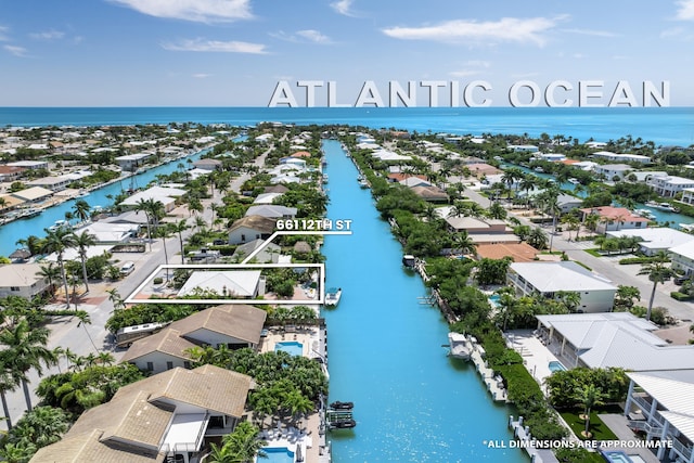 661 12th St, Key Colony, FL 33051 - aerial view of residential area with a nearby body of water