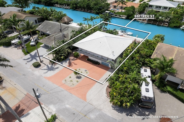 661 12th St, Key Colony, FL 33051 - drone / aerial view of a large body of water