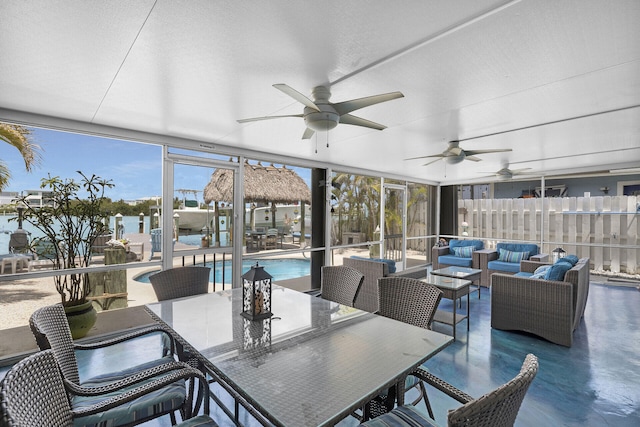 8 Sadowski Cswy, Key Colony, FL 33051 - view of sunroom / solarium