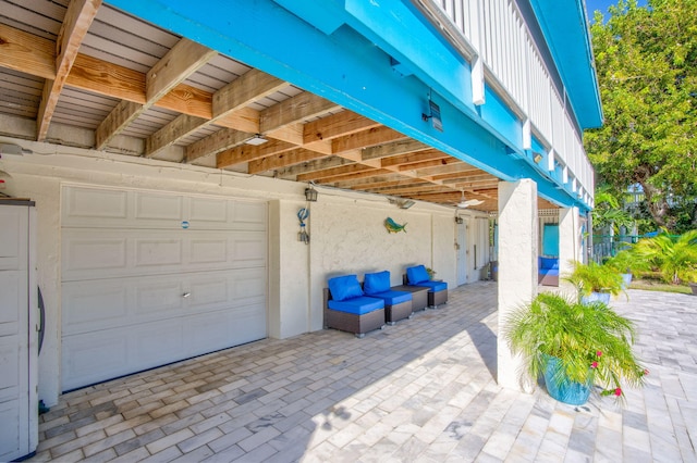 421 Ixora Dr, Big Pine, FL 33043 - view of patio with a garage