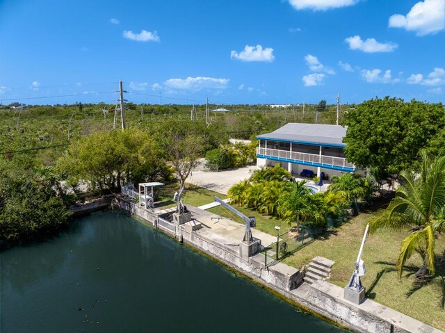 421 Ixora Dr, Big Pine, FL 33043 - aerial view of a nearby body of water