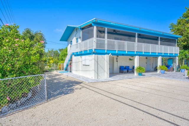 421 Ixora Dr, Big Pine, FL 33043 - view of property featuring fence