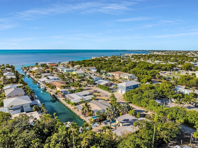 280 100th St, Ocean, Marathon, FL 33050 - drone / aerial view with a residential view and a water view