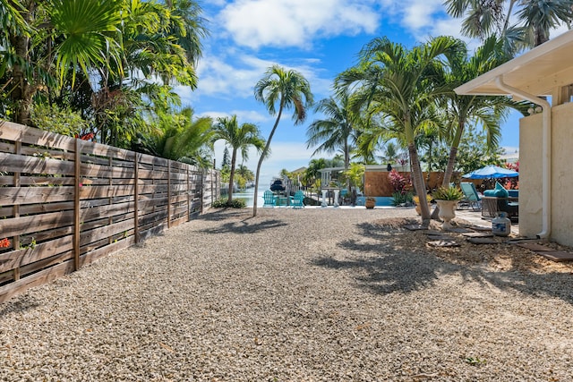 280 100th St, Ocean, Marathon, FL 33050 - view of yard with fence
