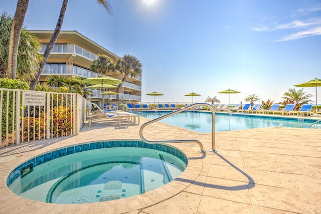 1133 Ocean Dr Unit 2, Key Colony, FL 33051 - community pool featuring a hot tub and a patio
