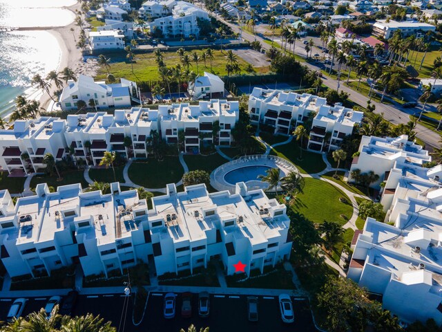 bird's eye view with a residential view