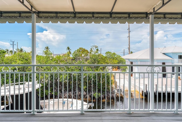 view of balcony