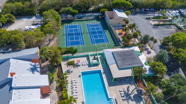 9867 Leeward Ave, Key Largo, FL 33037 - aerial view of a pool