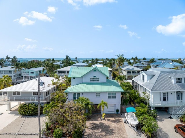 aerial view featuring a residential view