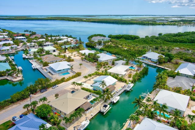 20771 2nd Ave, Cudjoe, FL 33042 - aerial perspective of suburban area with a nearby body of water