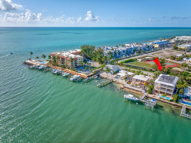 160 1st St, Key Colony, FL 33051 - drone / aerial view of a nearby body of water