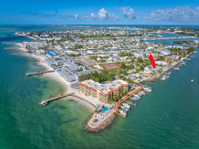 160 1st St, Key Colony, FL 33051 - aerial view of property's location with a nearby body of water