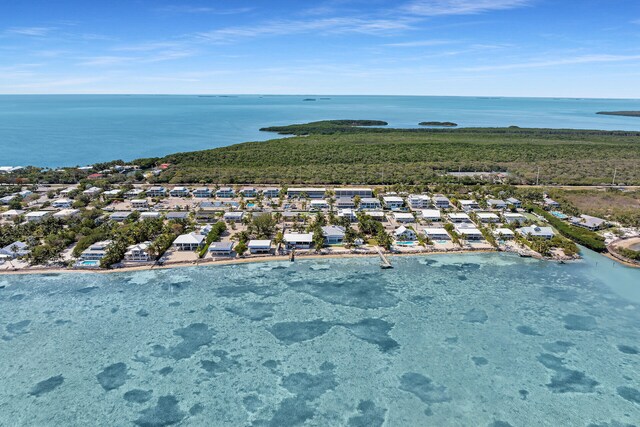 125 Cortez Dr, Islamorada, FL 33036 - aerial view with a water view and a residential view