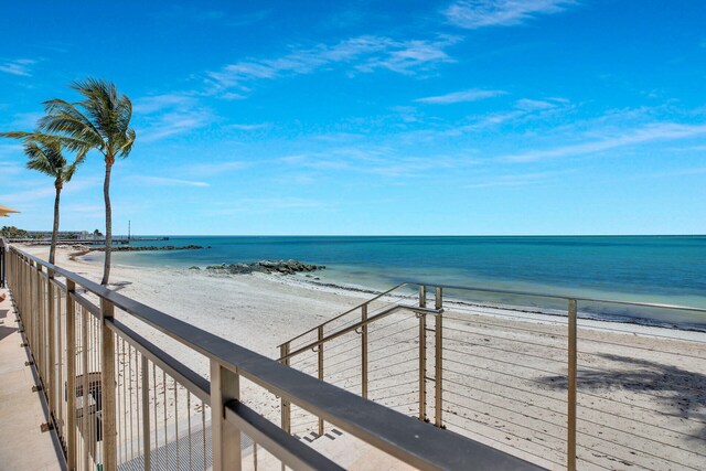 1001 Ocean Dr Unit 1-305, Key Colony, FL 33051 - water view with local beach