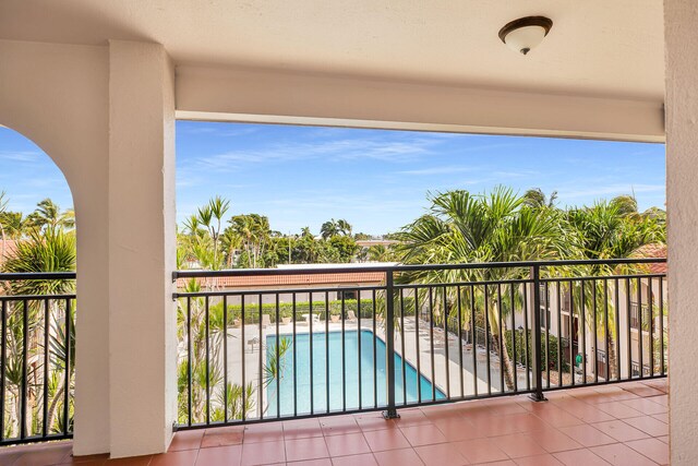 1001 Ocean Dr Unit 1-305, Key Colony, FL 33051 - balcony with view of pool area