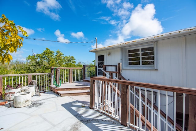 deck featuring a patio