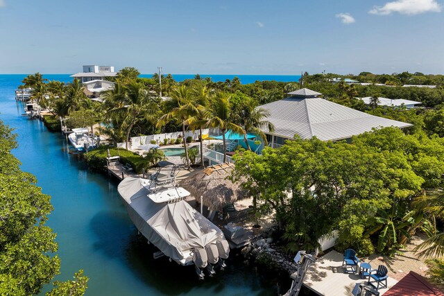 835 70th St, Gulf, Marathon, FL 33050 - drone / aerial view of a large body of water
