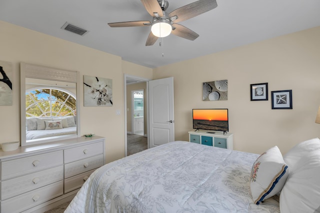 210 14th St, Key Colony, FL 33051 - bedroom with visible vents and ceiling fan