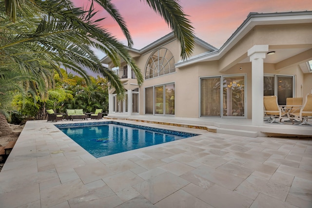210 14th St, Key Colony, FL 33051 - outdoor pool with a patio and outdoor lounge area