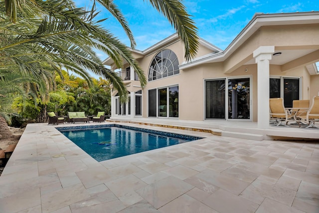 210 14th St, Key Colony, FL 33051 - outdoor pool featuring a patio area and outdoor lounge area