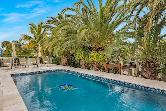 210 14th St, Key Colony, FL 33051 - view of swimming pool featuring a patio area and a fenced in pool