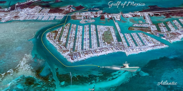 210 14th St, Key Colony, FL 33051 - aerial view featuring a water view