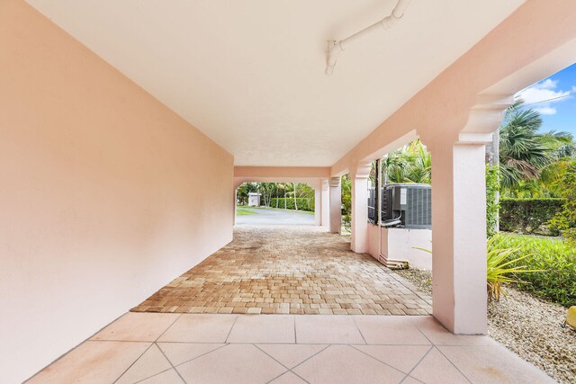 view of patio featuring cooling unit