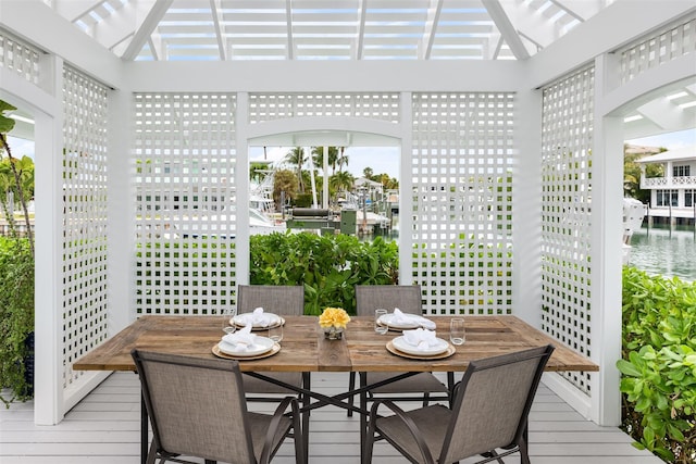 sunroom featuring a wealth of natural light