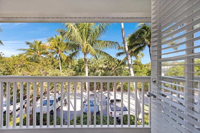 view of balcony